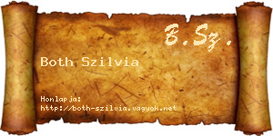 Both Szilvia névjegykártya